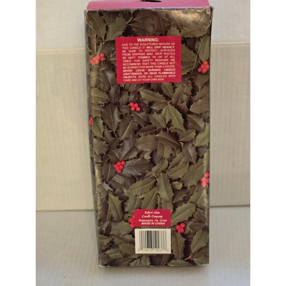 Santa Candles Robert Alan Candle Company - Vintage Santa Claus 10” Sculptured Ta - Picture 3 of 4